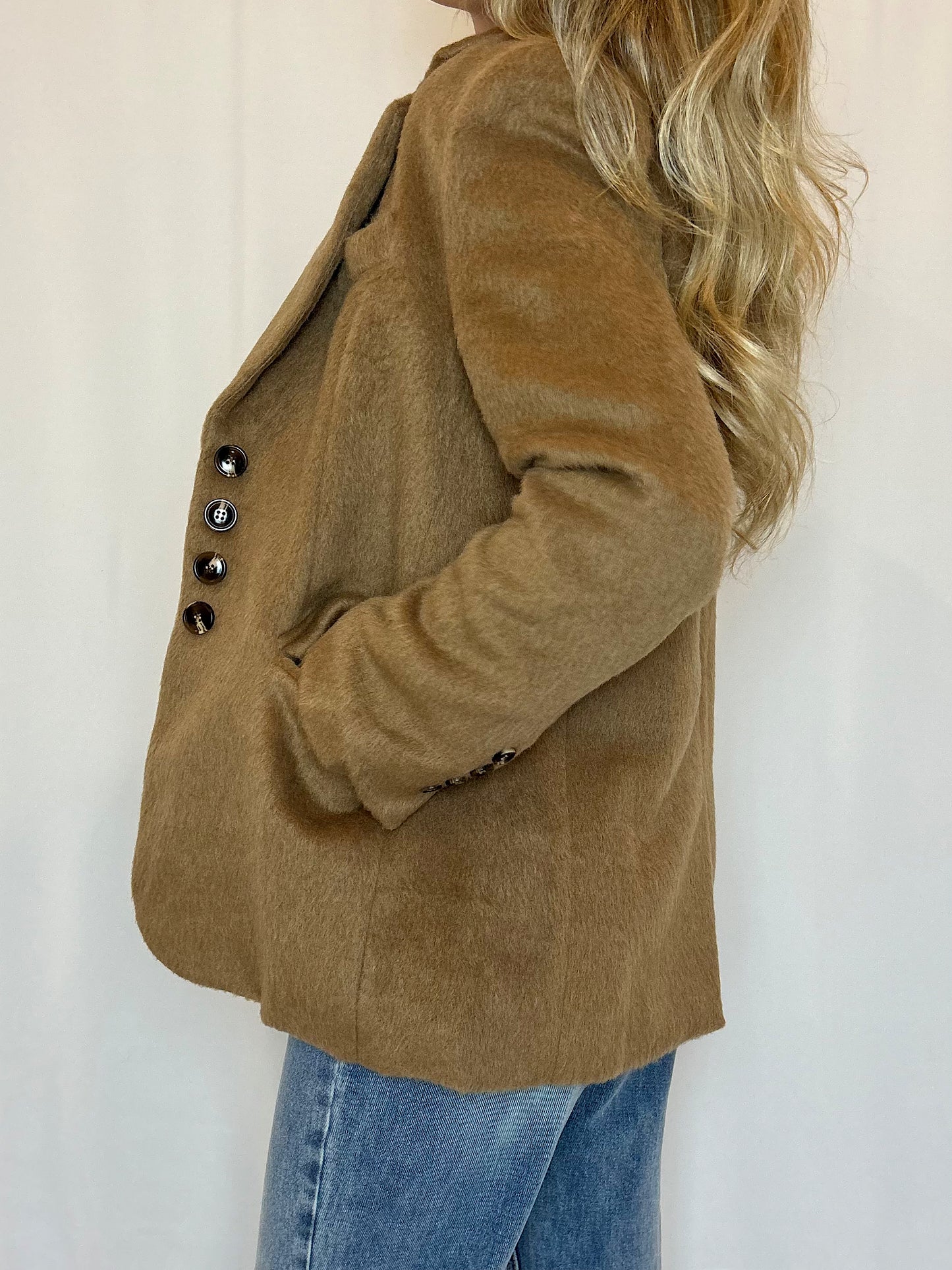 Mohair Blazer - Caramel