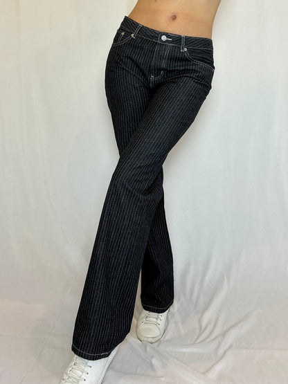 Lele Striped Pant - Navy