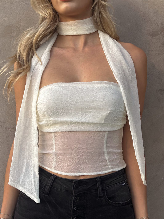 Samantha Scarf Tube Top