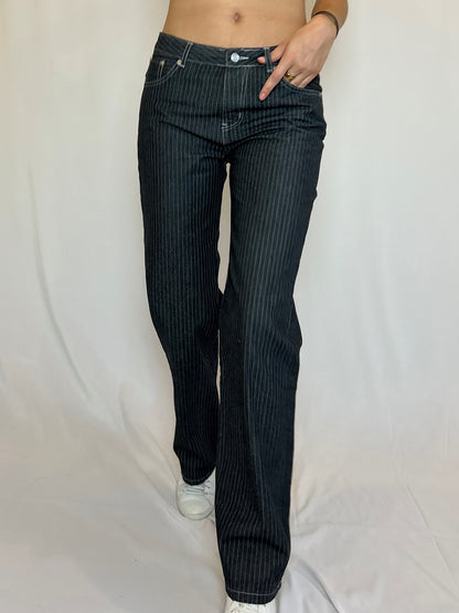 Lele Striped Pant - Navy